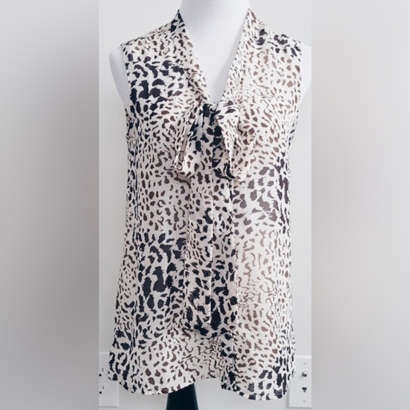 Leopard Bow Top - Picture 1 of 4